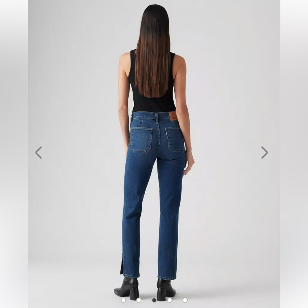 NWT Levi's Tailored 724 High Rise Slim Straight Jeans - Picture 2 of 8